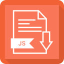 document, extension, file, js, system svg vector icon