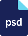 document, extension, file, filetype, format, psd svg vector icon