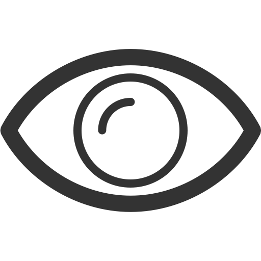 Eye svg vector icon