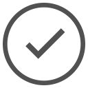 added, circle, complete, done, downloaded svg vector icon