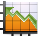 chart, graph, stock icon