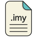 audio, document, extension, file, format, imy svg vector icon