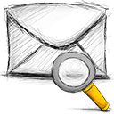 email, search icon