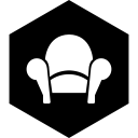 hexagon, media, readability, social svg vector icon