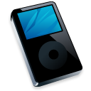 ipod,black,mp3 player icon