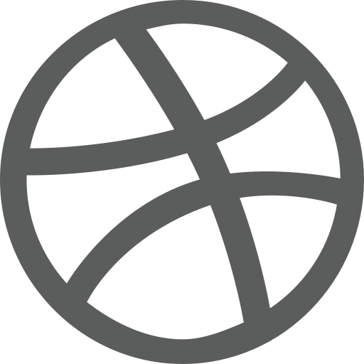 Design Dribbble svg vector icon