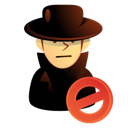 hacker, intruder, killer, thief, user icon
