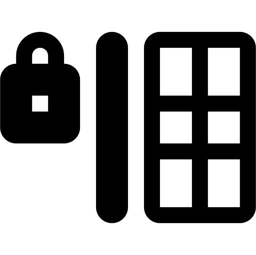 Lock Column svg vector icon