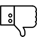 dislike, essential, web svg vector icon