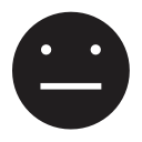 emoji, emotion, neutral, smiley svg vector icon