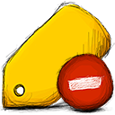delete, tag icon