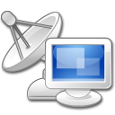 computer, monitor, signal icon
