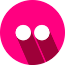 flikr, logo, social network icon