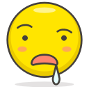 2, drooling, face svg vector icon