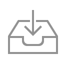 download, inbox svg vector icon