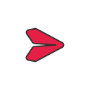 notification, pinterest, plane, send svg vector icon
