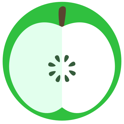 Green Apple svg vector icon