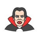 blood sucking, dracula, halloween, vampire svg vector icon