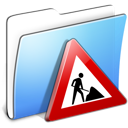 aqua, folder, smooth, works icon