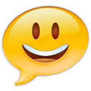 emoji, face, happy, ichat icon