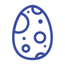 celebration day, christianity, easter, egg, holiday, line, spring svg vector icon