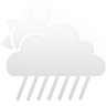 sleet,sun,white icon
