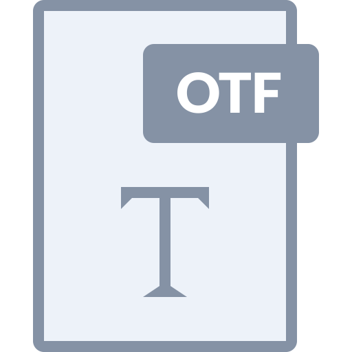 Otf svg vector icon