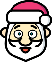 christmas, father christmas, santa, xmas svg vector icon