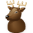 christmas, deer, new, reindeer, rudolf, rudolph, x-mas, year icon