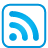 basic, blue, feed icon
