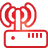 basic, red, router, wireless icon