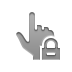 hand,point,lock icon
