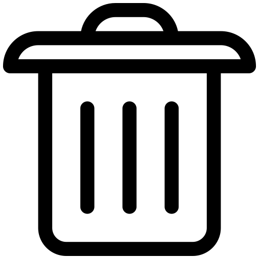 Delete svg vector icon