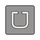 app, communication, mobile, network, screen, transportation, uber svg vector icon