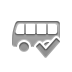 bus,checkmark icon