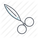 art, cut, design, scissor, stationary, tool, trim icon