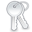 keys, unlock icon