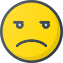 emoji, emote, emot, emot, unamused svg vector icon