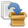 add, archive, blue, compress, files, to icon