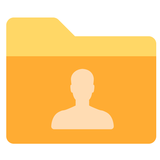 Folder Personal svg vector icon