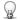 bulb, off icon
