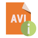 file,format,avi,info icon