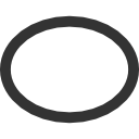 ellipse,stroked icon