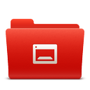 desktop, folder, new, red, soda icon