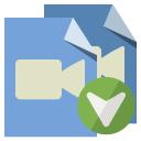 file,type,video,down icon