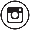 instagram, liner, round, social media svg vector icon