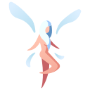 character, cute, elf, fairy, fantasy, magic, rpg svg vector icon