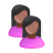 user,female,black,profile,member,person,people,human,woman,account icon