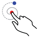 gestureworks, left, shape, spiral, stroke icon