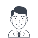 avatar, male, man, person, suit, user svg vector icon
